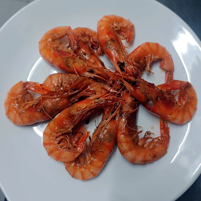 Gambas a la plancha