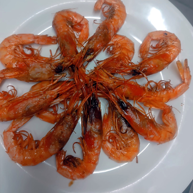 Gambas a la plancha