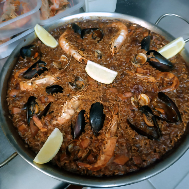 Paella de marisco